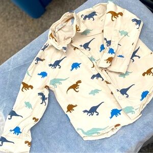 H&M boys long sleeve dinosaur dress shirt